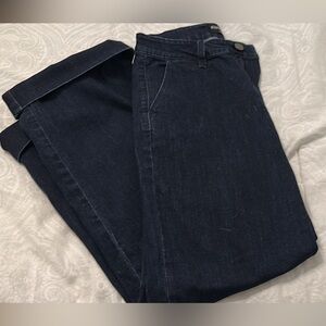 Susan Graver Dark Blue Flare Jeans